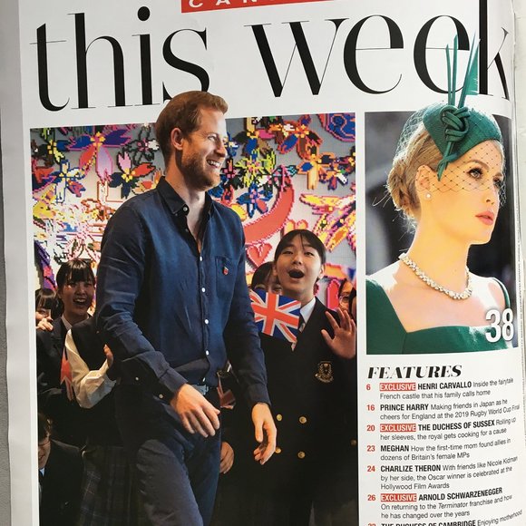 Hello Canada Magazine Nov. 18, 2019 Meghan Markle, Prince Harry, Charlize Theron - Picture 3 of 3